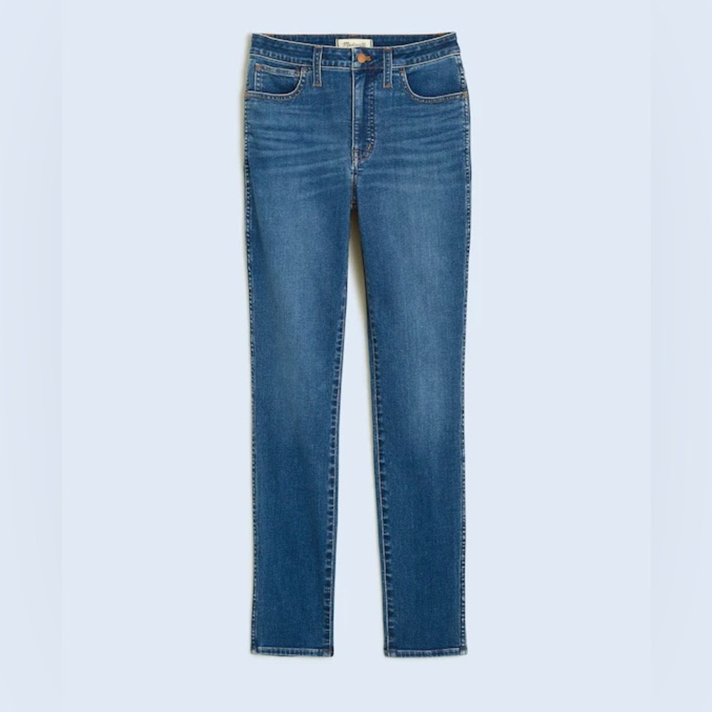 MADEWELL Curvy High-Rise Skinny Crop Jeans in Lander Wash